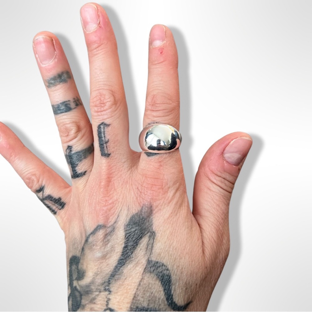 Sterling bubble ring. NOT adjustable. - Picture 3 of 6